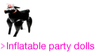 Inflatable party dolls