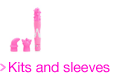 Vibrator kits and sleeves
