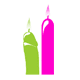 Encendedores, velas y convites comestibles