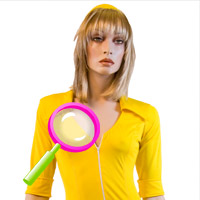 Yellow soda pop girl costume