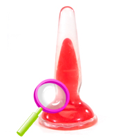 Silicone crystal cote butt plug