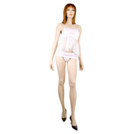 Strapless babydoll and tanga panty set