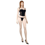 Mesh bustier and g-string