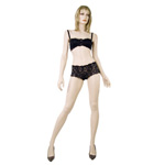 Chopper lace padded bra set