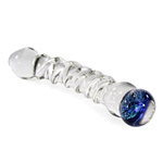 Colorful spiral G-spot wonder with dichro marble