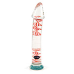 Multi sectional inside out shaft glass dildo