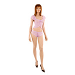 Lycra net cami set