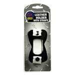 Leather holder with strap