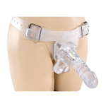 Jenna see through vac-u-lock harness