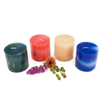 Marble swirl candle
