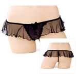 Ruffled trim g-string