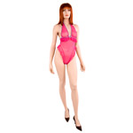 Rose mesh teddy