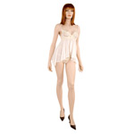 Iridescence babydoll with thong