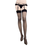 Rhinestone babe garter set