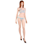Pastel underwire bra and flirt panty