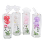 Floating candles in glass