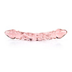 Crystal cut pink double dong