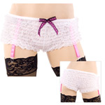 Garter ruffle panty