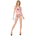 Pink gingham babydoll