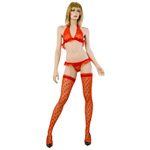 Heart lace halter set