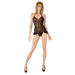 Polka dot chemise set