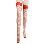 Lace top fence net stockings