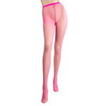 Back seam fishnet panythose