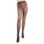 Contrast backseam fishnets