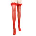 Ruffled stockings