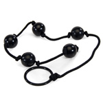 Onyx love beads