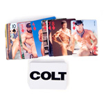Colt men playing cards