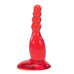 Tapered ruby butt plug