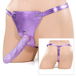 Jessica Drake's metallic harness