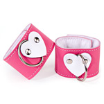 Pink heart wrist restraints