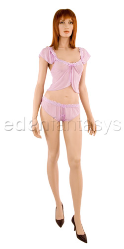 Lycra net cami set