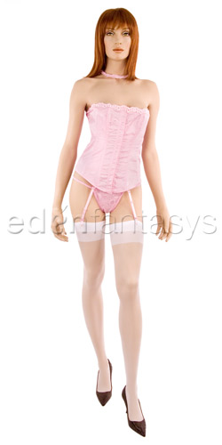 Lacquer print corset set