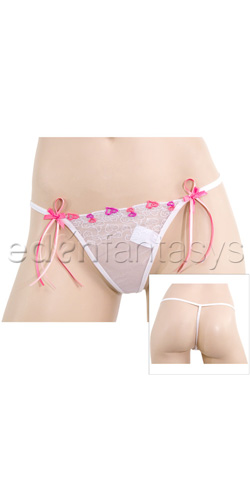 Hearts and streamers g-string