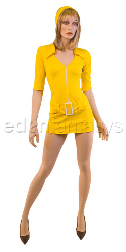 Yellow soda pop girl costume