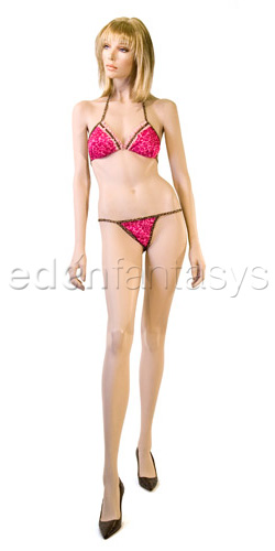 Velvet leopard bikini