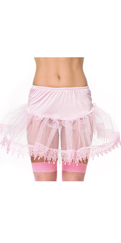 Floral lace petticoat