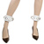Luxe white ankle cuffs