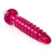 Vivid essentials vibrating ribbed swirl dong