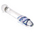 Bulbous head dichro wrap glass dildo wand