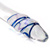 Bulbous head dichro wrap glass dildo wand
