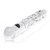 Clear spiral glass dildo with bumps probe