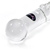 Clear spiral glass dildo with bumps probe
