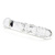 Clear spiral glass dildo with bumps probe