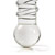 Swirl rib glass dildo probe