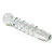 Swirl rib glass dildo probe