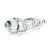 Plain spiral with handle glass dildo